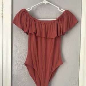 Harlow and Graham pink body suit - small.